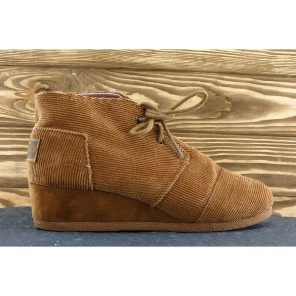 Toms Youth Girls Shoes‎ Size 4 M Brown Short Boot Synthetic